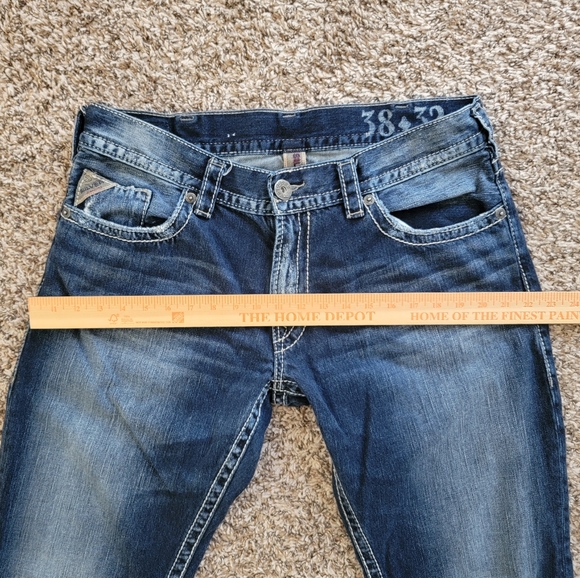 Silver Jeans | 925 Series Straight 38X32 Contrast Stitch Denim Blue Jeans Y2K - Picture 12 of 13